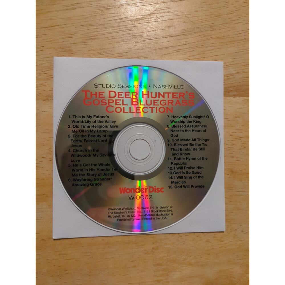 Deer Hunter's Gospel Bluegrass Collection by Various Artists CD 2005 Disc Only